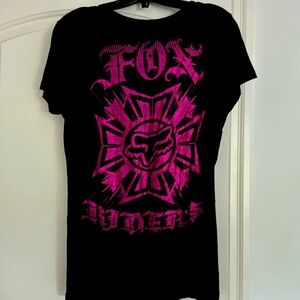 Fox Racing black V-neck tshirt